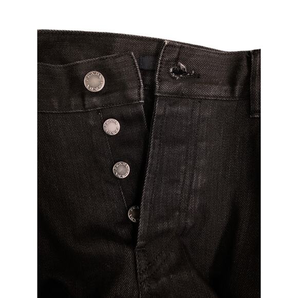 Prada Tapered Fit Denim Jeans Women’s Size 33 in Washed Out Black - Picture 4 of 5